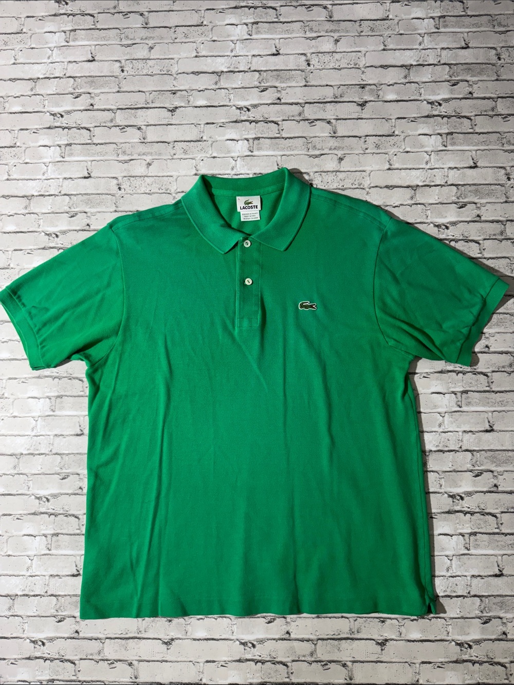 (Lot of 3) Lacoste mens 5 L Large red purple green classic polo shirt bundle EUC - Picture 3 of 10